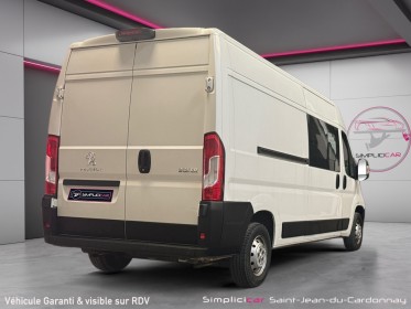 Peugeot boxer fourgon vitre 335 l3h2 bluehdi 130 7 places cabine approfondie tva récupérable occasion simplicicar...