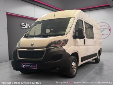 Peugeot boxer fourgon vitre 335 l3h2 bluehdi 130 7 places cabine approfondie tva récupérable occasion simplicicar...