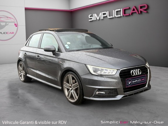 Audi a1 sportback 1.6 tdi 116 s tronic 7 s line toit ouvrant semi cuir palette au volant gps garantie 12 mois occasion...