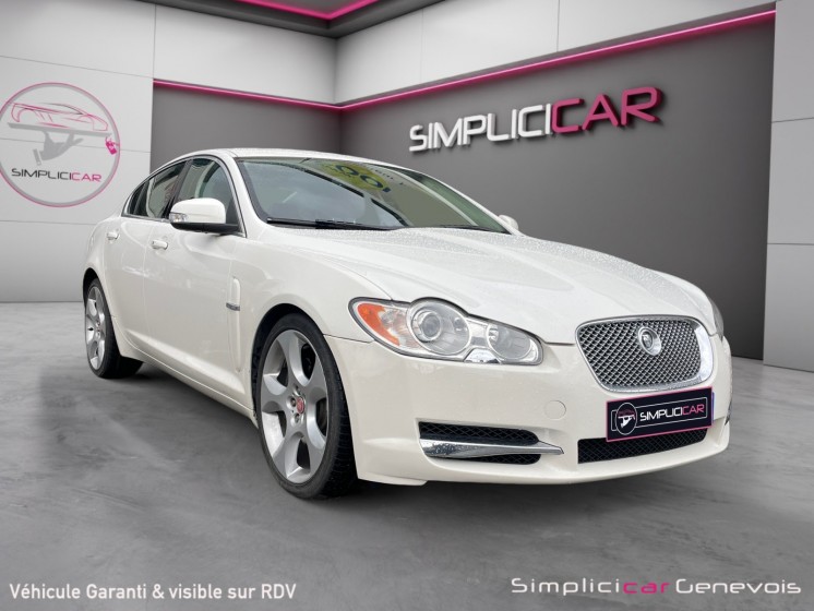 Jaguar xf 4.2 v8 416 suralimente sv8 gps radar régulateur ja 20 garantie 12 mois occasion simplicicar genevois simplicicar...