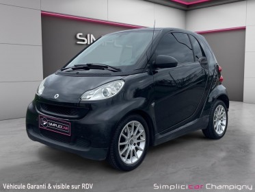 Smart fortwo coupe 451 1.0 mhd 71 cv passion boîte auto -toit panoramique - faible kilométrage - jantes alu occasion...
