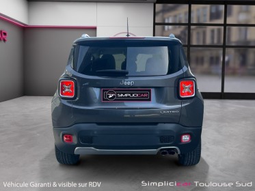 Jeep renegade 1.4 i multiair ss 140 ch bvr6 limited caméra de recul garantie 12 mois occasion simplicicar toulouse sud...