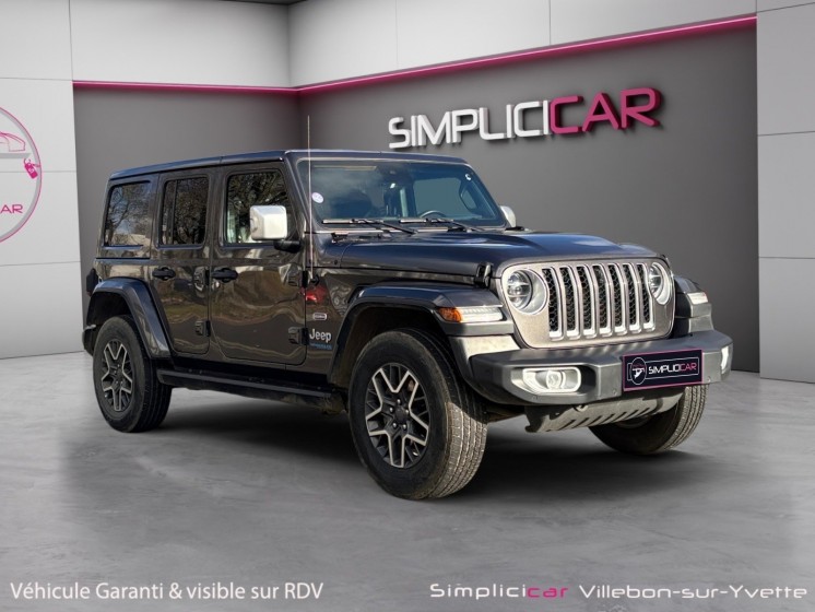 Jeep wrangler unlimited 4xe 380 ch phev 4x4 overland carplay siège chauff régulateur adaptatif garantie 12 mois occasion...