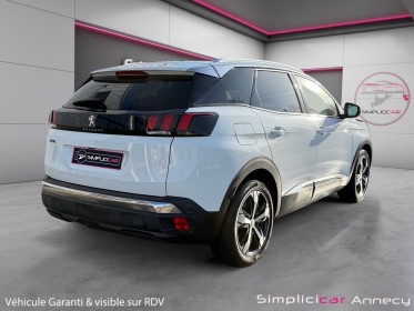 Peugeot 3008 180ch gt line, chaine distribution, carplay, attache remorque, garantie 12 mois occasion simplicicar annecy...