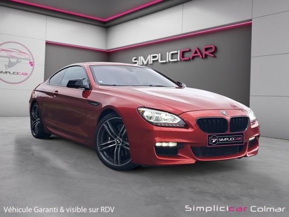 Bmw serie 6 coupe f13 640i 320ch m sport configuration individual orange sakhir garantie 12 mois occasion simplicicar colmar...
