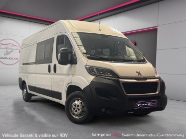 Peugeot boxer fourgon vitre 335 l3h2 bluehdi 130 7 places cabine approfondie tva récupérable occasion simplicicar...