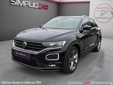 Volkswagen t-roc 2.0 tdi 150 start/stop dsg7 r-line-toit ouvrant -apple car play-jantes alu occasion champigny-sur-marne (94)...