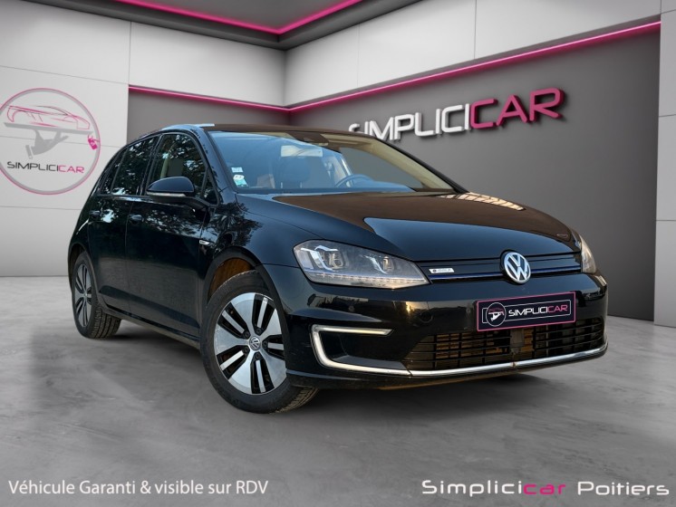 Volkswagen e-golf 115 ch electrique carplay caméra de recul régulateur de vitesse garantie 12 mois occasion simplicicar...