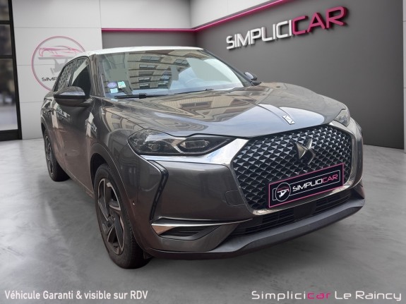 Ds ds3 crossback puretech 130 eat8 grand chic sièges chauffants caméra de recul accès main libre garantie 12 mois occasion...