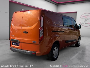 Ford transit custom cabine approfondie 320 l2h1 2.0 ecoblue 130 ss bva8 limited distri faite occasion simplicicar carcassonne...