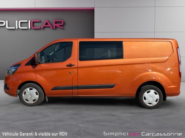 Ford transit custom cabine approfondie 320 l2h1 2.0 ecoblue 130 ss bva8 limited distri faite occasion simplicicar carcassonne...