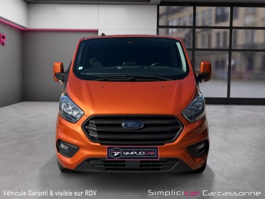 Ford transit custom cabine approfondie 320 l2h1 2.0 ecoblue 130 ss bva8 limited distri faite occasion simplicicar carcassonne...