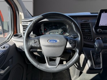 Ford transit custom cabine approfondie 320 l2h1 2.0 ecoblue 130 ss bva8 limited distri faite occasion simplicicar carcassonne...