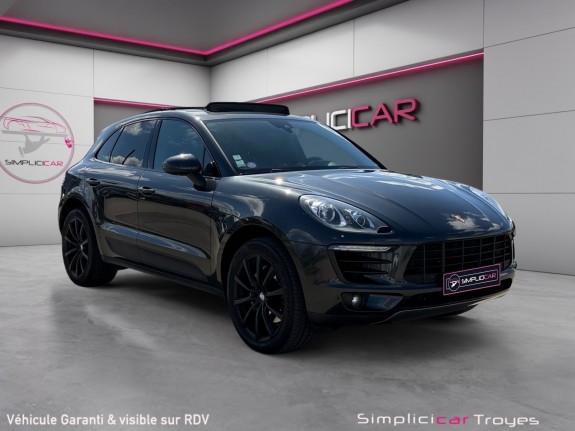 Porsche macan 3.0 v6 340 ch s pdk toit ouvrant echappement sport pack chrono occasion barberey simplicicar simplicibike france