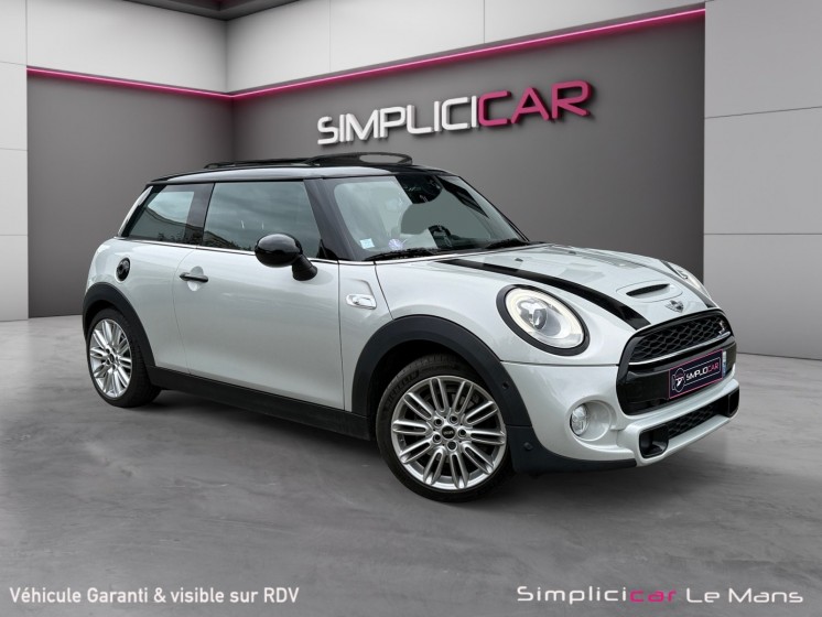Mini hatch 3 portes f56 cooper s 192 ch finition red hot chili toit ouvrant caméra arrière garantie 12 mois occasion...