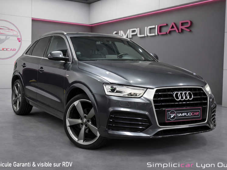 Audi q3 q3 2.0 tdi ultra 150 ch s line - jantes rotor - sièges chauffants - garantie 12 mois occasion simplicicar lyon ouest...