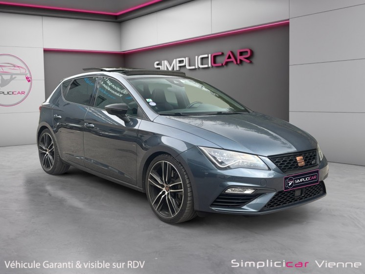 Seat leon 2.0 tsi 290 dsg7 cupra toit ouvrant garantie 12 mois occasion simplicicar vienne simplicicar simplicibike france