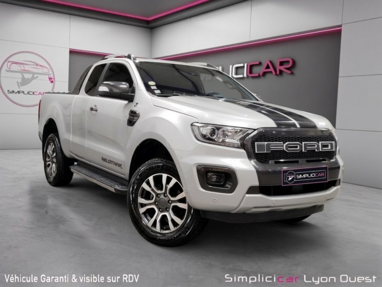 Ford ranger super cabine 2.0 ecoblue 213 bv10 wildtrak - tva recup - garantie 12 mois occasion simplicicar lyon ouest...
