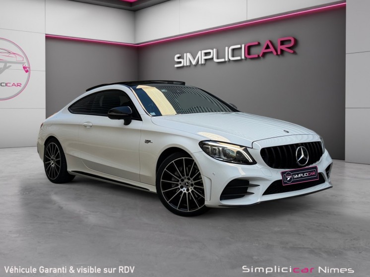 Mercedes classe c coupe 220d 9g-tronic amg line pack sport - toit ouvrant - burmester - attelage - caméra 360 - garantie...