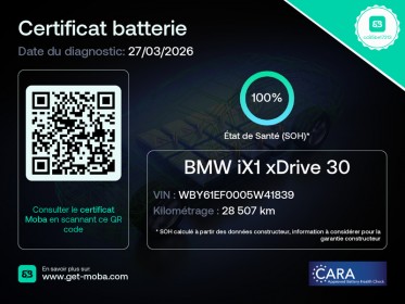 Bmw x1 u11 ix1 xdrive 30 313ch bva m sport - 2ème main - origine france - tva  - garantie 12 mois occasion simplicicar lyon...