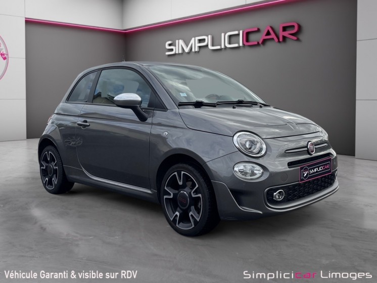 Fiat 500 my17 1.2 69 ch s garantie 12 mois occasion simplicicar limoges  simplicicar simplicibike france