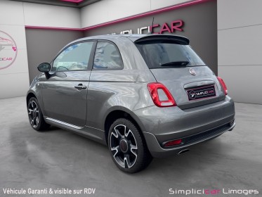 Fiat 500 my17 1.2 69 ch s garantie 12 mois occasion simplicicar limoges  simplicicar simplicibike france