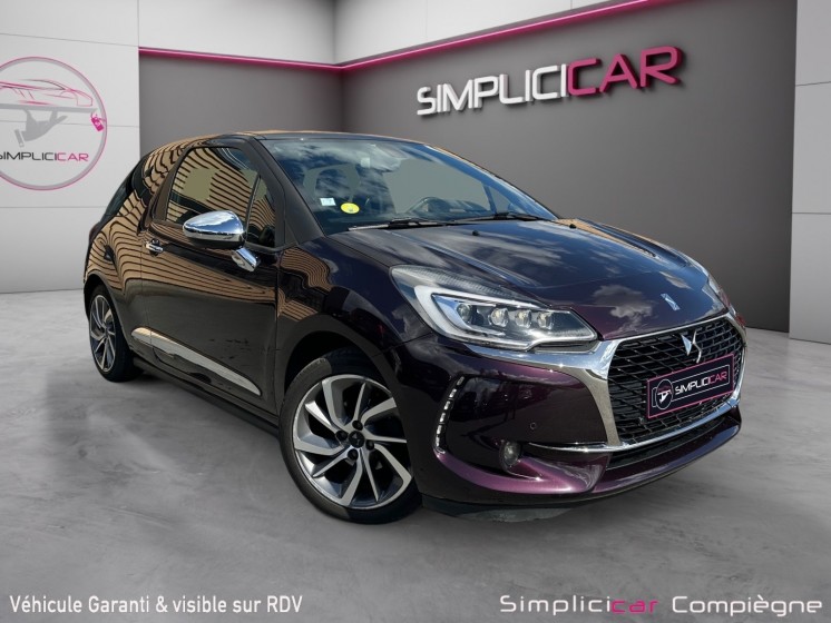 Ds ds 3 sportchic diesel 100ch bvm - faible km - premiere main - occasion simplicicar compiegne simplicicar simplicibike france
