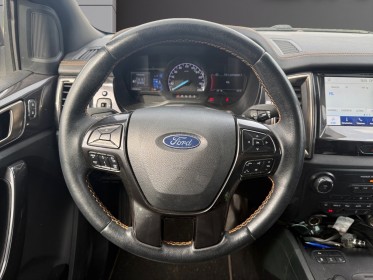 Ford ranger super cabine 2.0 ecoblue 213 bv10 wildtrak - garantie 12mois - carplay - attelage - suivie d'entretien -...