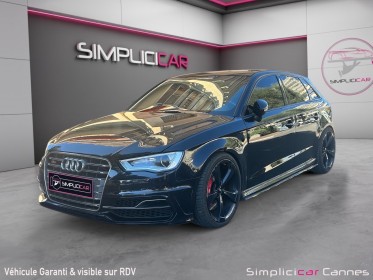 Audi s3 sportback 2.0 tfsi 300 quattro s-tronic 6  ligne milltek  full black occasion cannes (06) simplicicar simplicibike...