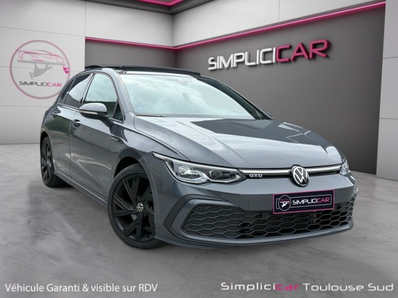 Volkswagen golf 2.0 tdi scr 200 dsg7 gtd affichage tête haute toit ouvrant intérieur cuir garantie 12 mois occasion...