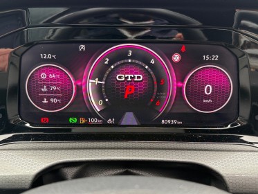 Volkswagen golf 2.0 tdi scr 200 dsg7 gtd affichage tête haute toit ouvrant intérieur cuir garantie 12 mois occasion...