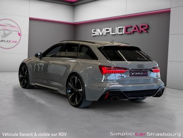 Audi rs6 avant v8 4.0 tfsi 600 tiptronic 8 quattro malus payÉ - suivi audi - laser - freins ceramique - cam360 3d - toit......