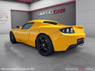 Tesla roadster 56 kwh autonomie environ 300 km pas de malus révisée garantie 12 mois occasion simplicicar vichy simplicicar...