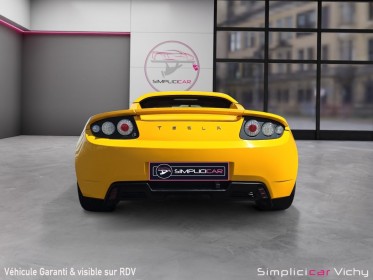 Tesla roadster 56 kwh autonomie environ 300 km pas de malus révisée garantie 12 mois occasion simplicicar vichy simplicicar...