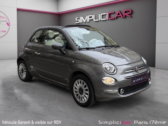 Fiat 500c serie 6 1.2 69 ch lounge regulateur de vitesse radar de recul garantie 12 mois occasion paris 17ème (75)(porte...