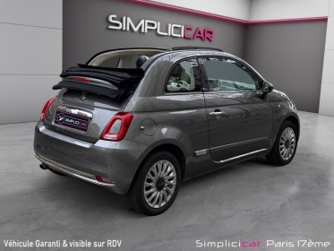 Fiat 500c serie 6 1.2 69 ch lounge regulateur de vitesse radar de recul garantie 12 mois occasion paris 17ème (75)(porte...