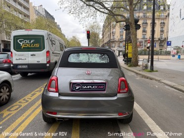 Fiat 500c serie 6 1.2 69 ch lounge regulateur de vitesse radar de recul garantie 12 mois occasion paris 17ème (75)(porte...