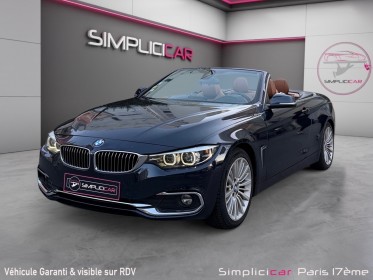 Bmw serie 4 cabriolet f33 lci 420d 190 ch luxury- camÉra de recul-siÈges ÉlÉctriques À mÉmoire chauffant-ouverture...
