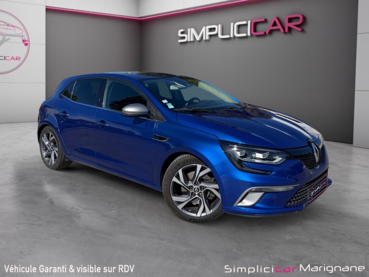 Renault megane iv berline tce 205 edc gt suivi renault bose camera garantie 12 mois occasion simplicicar marignane ...