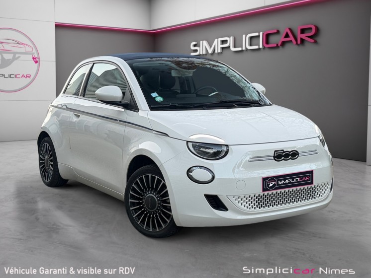 Fiat 500 nouvelle cabriolet 500e 500c la prima 118 ch toit ouvrant - carplay sans fil - garantie 12 mois occasion simplicicar...