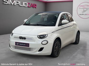 Fiat 500 nouvelle cabriolet 500e 500c la prima 118 ch toit ouvrant - carplay sans fil - garantie 12 mois occasion simplicicar...