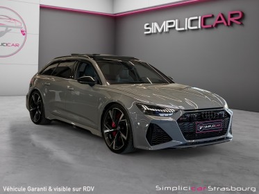 Audi rs6 avant v8 4.0 tfsi 600 tiptronic 8 quattro malus payÉ - suivi audi - laser - freins ceramique - cam360 3d - toit......