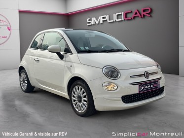 Fiat 500 serie 6 euro 6d 1.2 69 ch eco pack lounge toit panoramique carplay garantie 12 mois occasion montreuil (porte de...