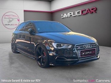 Audi s3 sportback 2.0 tfsi 300 quattro s-tronic 6  ligne milltek  full black occasion cannes (06) simplicicar simplicibike...
