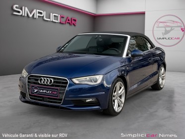 Audi a3 cabriolet 2.0 tdi 184 quattro s line s tronic 6 - siège chauffants - chauffe nuque - caméra - garantie 12 mois...
