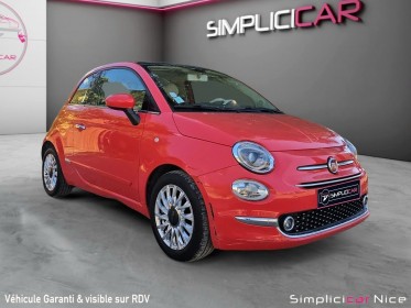 Fiat 500 0.9l 85 ch lounge / faibles km / radars / garantie occasion  simplicicar nice - pfvauto simplicicar simplicibike...