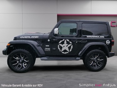 Jeep wrangler 2.0 l t 272 ch 4x4 bva8 overland  hardtop  attelage  camera recul  garantie 12 mois occasion simplicicar frejus...