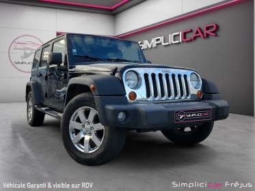 Jeep wrangler 2.8 crd 177 sport unlimited sahara a   hardtop soft top  attelage  garantie 12 mois occasion simplicicar frejus...