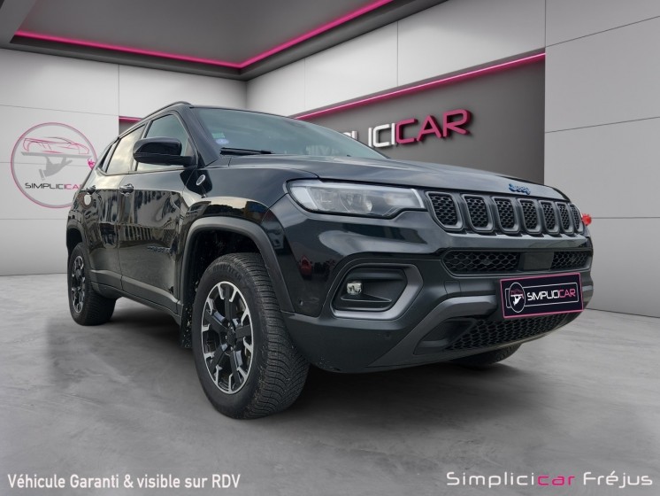 Jeep compass 1.3 phev t4 240 ch 4xe eawd trailhawk  toit ouvrant pano  hayon electrique  garantie 12 mois occasion...