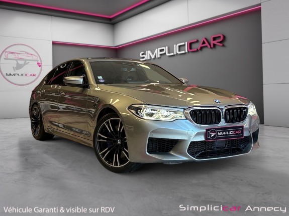 Bmw m5 f90 600 ch bva8, suivi complet, 2nde main, française, garantie 12 mois occasion simplicicar annecy simplicicar...